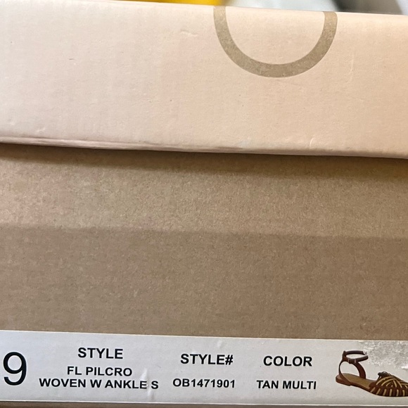 Anthropologie Pilcro Woven Leather Ankle Strap Sandals - Picture 6 of 6